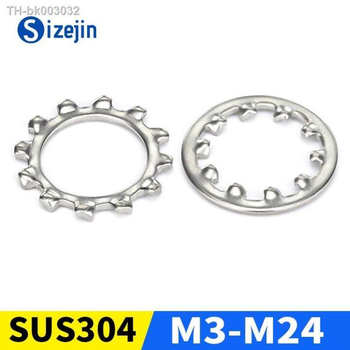 304 Stainless Steel Internal Toothed Washer External Teeth Lock Washers