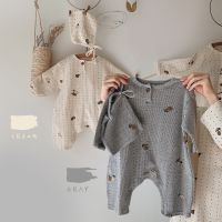 Baby Pajamas Sets Newborn Organic Cotton Long Sleeve Romper Infant Boys Girls Tops+Pants Outfits Toddler Uni Suits