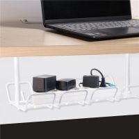 Plastic Desk Cable Management Tray Under Table Socket Hang Holder Power Strip Storage Rack For Offices Home Wire Cord Organizer