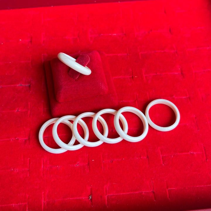 แหวนงา-แท้-ขนาดเล็กไซส์เล็ก-4มิล-แหวนผู้หญิง