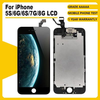 AAA สำหรับ Iphone 6 6S 6P 6S Plus Lcd พร้อม Digitizer ประกอบเต็มตัวเครื่องหน้าจอสัมผัส3มิติเหมาะสำหรับจอแสดงผล Iphone 7 8 8Plus