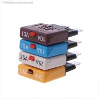 ☋◆ 5-30A Circuit Breaker Blade Fuse 28V Resettable Manual Reset Fuse Adapter for Car Truck Boat Marine Car Insert Protector