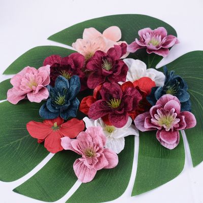 【cw】 10PCs 8cmOrchid Artificial FlowersWeddingDecorationWreath Handicraft Fake FlowersAccessoies