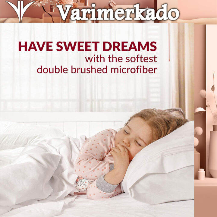 Plain Pillow Cases 20 x 30 inch Set of 2pcsHotel Quality , Queen