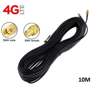 สาย RG174 RP-SMA Cable สายอากาศ 3G 4G Router Antenna 10 เมตร