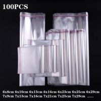【DT】 hot  100 pcs/transparent OPP self-adhesive bag for candy party gift jewelry packaging self-sealing glass small plastic paper bag