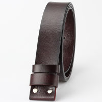 Mens genuine cowhide leather Belt without buckle DIY Belt accessories 3.8cm
