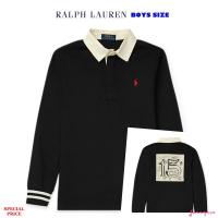 RALPH LAUREN COTTON JERSEY RUGBY SHIRT (BOYS SIZE 8-20 YEARS)