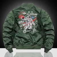 Astronaut jacket mens 2023 spring and autumn military space sports ma1 embroidered Baseball uniform large pilot jacket