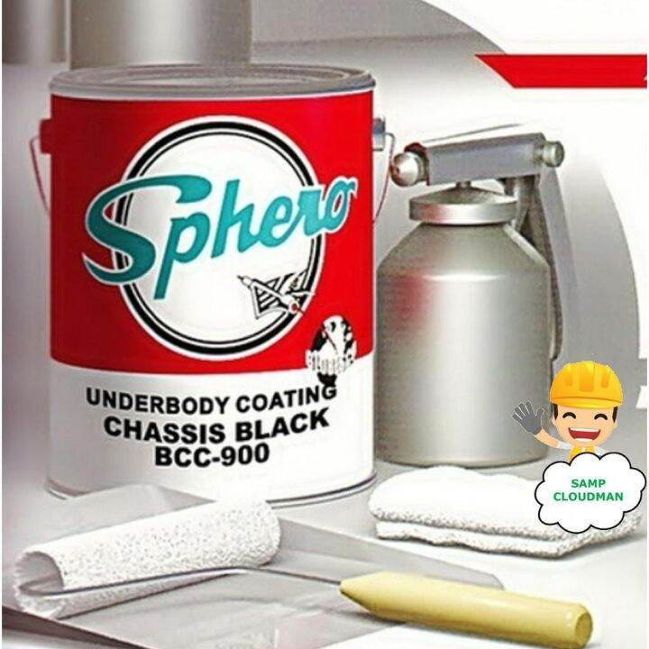 Sphero Underbody Chassis Black BCC900 Gallon Size 4L Undercoat Coating