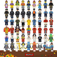 WUHUI 50PCS เลโก้เมือง Minifigures ชุดตัวต่อของเล่นเลโก้บล็อกอาคารตำรวจดับเพลิงหมออาชีพนินจามาร์เวลอาคารอิฐของเล่นสำหรับเด็กของเล่นสำหรับเด็กของเล่นเพื่อการศึกษาราคาถูกใช้ได้กับทุกยี่ห้อ