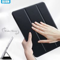 {RUBBIE Shell}กรณีสำหรับ iPad 9.7 Quot; 2018 6th ปกพลิกกรณีแท็บเล็ตหนังสมาร์ทนอนตื่นขึ้นมาเชลล์ PC กลับยืน Capa สำหรับ A1954 A1893