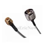 5 pcs RF Coaixal N male to SMA male plug straight with RG402 Coaxial Jumper Semi Flex Cable 15cm Connector Electrical Connectors