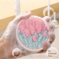 hot【DT】◄✓❧  1PC Wood Pulp Cotton Sponge Compressed Paddle Pot Round Dishcloth