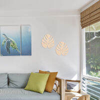 Hemoton 2 ชิ้นงานฝีมือ DIY ใบไม้คัตเอาท์แขวนใบไม้รูปตัดใบที่ว่างเปล่าใบคัตเอาท์