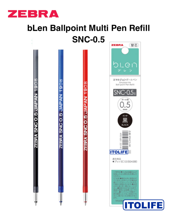 Zebra Snc 0 5 Blen Ballpoint Multi Pen Refill 0 5mm 1pc Lazada Ph