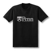 2023 NEWSummer American Famous School Uniform Pennsylvania University T-Shirt Penn Ivy League แขนสั้น