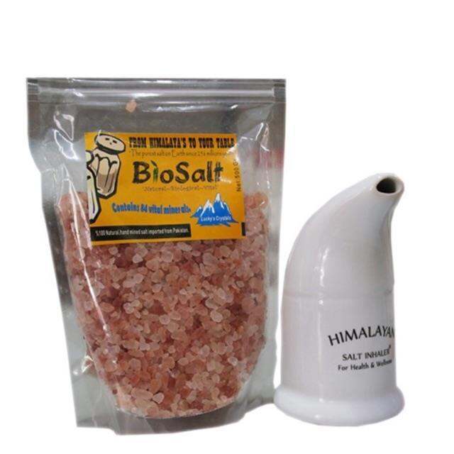 ☑ Himalayan salt pipe inhaler with 500G himalayan salt Lazada PH