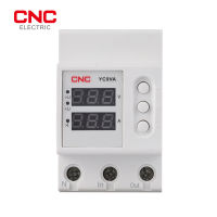 CNC YC9VA แรงดันไฟฟ้าดิจิตอลและตัวป้องกันการแสดงผลปัจจุบัน230V Din Rail Dual ปรับแรงดันไฟฟ้าเกินและภายใต้การป้องกันแรงดันไฟฟ้า