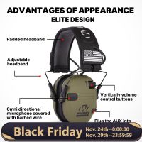 Original Tactical Electronic Shooting Earmuff Outdoor Sports Anti-noise Headset Impact Sound Amplification Hearing