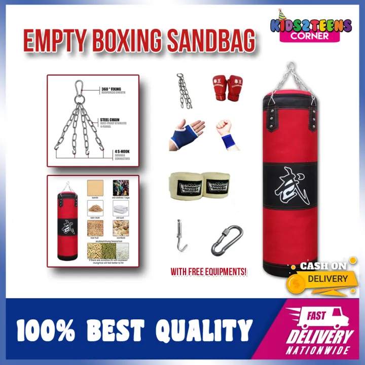 【COD】 Boxing Punching Bag Buy 1 Get 7 Fitness Sandbags Hollow Empty