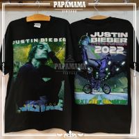 [ Justin Bieber ] WORLD TOUR LIVE IN BANGKOK 2022 Bootleg เสื้อวง เสื้่อทัวร์ จัสติน บีเบอร์ papamama vintage เสื้อยืดผ้าฝ้าย