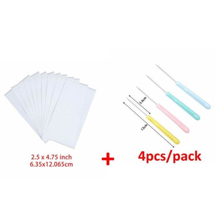 UYH 10Pcs Clear Double Sided Adhesive Sheets Glue Tape For Card Making