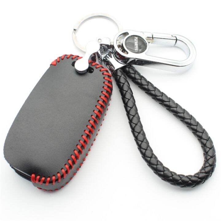 dvvbgfrdt-flybetter-genuine-leather-2button-flip-key-case-cover-for-kia-carens-cerato-forte-sorento-ceed-l517