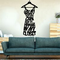 Fashion Clothing Store Window Vinyl Wall Sticker Love My Money Quote Girls Bedroom Wardrobe Art Home Decor Glass Wallpaper