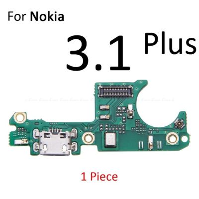 บอร์ดพอร์ตแท่นชาร์จสำหรับชาร์จด้วย Usb พร้อมไมค์ไมโครโฟนสายยืดหยุ่นสำหรับ Nokia 3.1 5.1 Plus 2.1 2 2.2 3 3.2 4.2 5