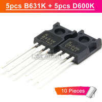 10pcs Original (5pcs B631K +5pcs D600K ) TO126 2SB631K 2SD600K KTB631K KTD600K B631K-Y D600K-Y TO-126 Low Frequency Power Amplifier Transistor Brand new