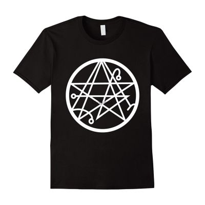 ใหม่ เสื้อยืดลําลอง แขนสั้น พิมพ์ลายสัญลักษณ์ Necronomicon Sigil Satan Satanism Occult Ojkhjl59Kcppnd51 สําหรับผู้ชาย  QTW0