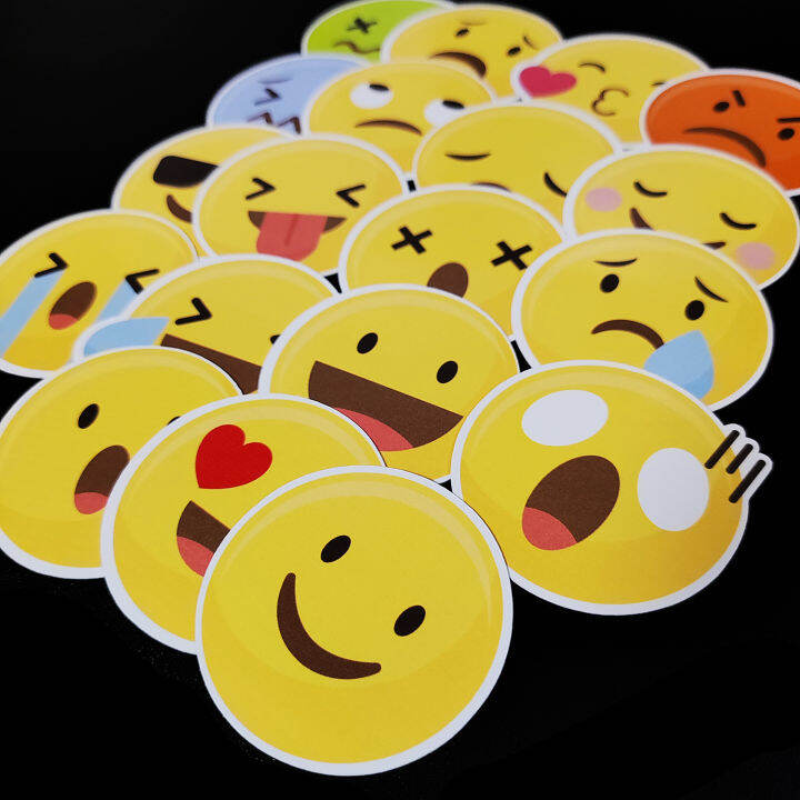 19pcs Emoji Sticker Journal Stationery Scrapbook Freebies Lazada Ph