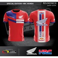 2023 baju honda hrc &amp; rs150r เต็มระเหิด 3D เสื้อยืด XS-4XL ขนาด