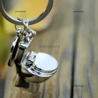 yizhuoliang ห้องน้ำขนาดเล็กน่ารักตลอดไปพวงกุญแจโลหะพวงกุญแจ KEYFOB Creative Gift