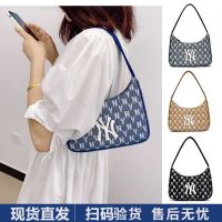 MLBˉ Official NY Korean mainstream trendy brand N positive single praise 100 full logo shoulder bag