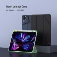 NP เคส แทบเล็ต ของแท้ 100% Nillkin Bevel Leather Case เคสกันกระแทกกันงอ สำหรับ ไอแพด โปร 11" 2021/2020 case cover tablet case จัดส่งฟรี