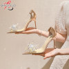 Qiaoyiluo giày cao gót trong suốt thời trang phiên bản hàn quốc mới giày - ảnh sản phẩm 1