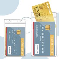 hot！【DT】❏✳  10/1PCS Transparent Card Holder Plastic Protector Business Bus Bank Credit ID Badge Holders