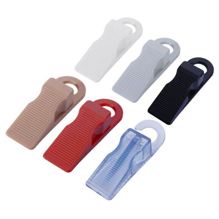 silicone-door-stopp-windproof-rubber-stopper-practical-door-stop-safety-card-punch-free-soft-plastic-mobile-decorative-door-stops