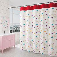 Rose Print 3D Shower Curtain Waterproof Polyester Bathroom Curtain Anti-slip Bath Mat Set Toilet Rugs Carpet Home Decor