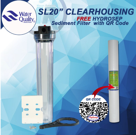 Clear Filter Housing Set + Free Sediment Filter (Slim 20) | Lazada PH