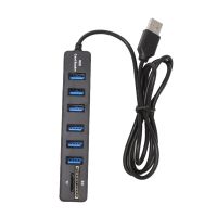 USB2.0HUB6คอมโบตัวแยกพอร์ตการขยายคอมพิวเตอร์ TF/การ์ดรีดเดอร์ SD COMBO