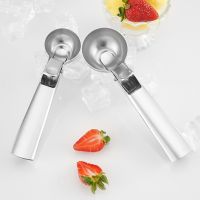 Stainless Steel Ice Cream Scoop Ice Cream Ball Watermelon Baller Scoop Fruit Dessert Spoon for Home Kitchen