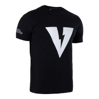 VOLT (สินค้าพร้อมส่ง) เสื้อยืด คอกลม สีดำ MOMENTUM 001 ESSENTIALS LOGO BLACK