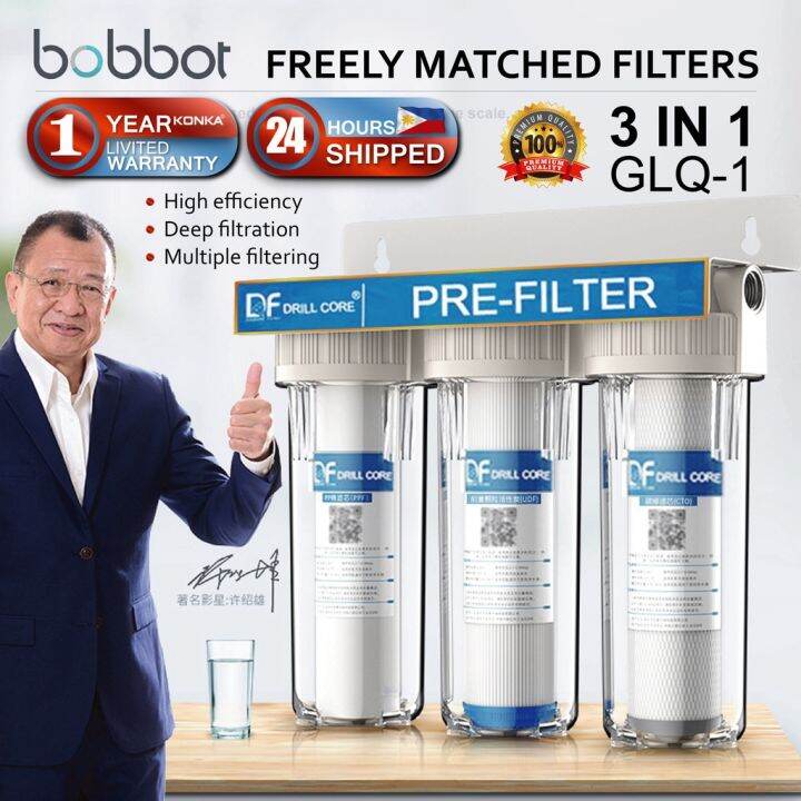 Free Faucet】Authentic 3 in 1 Alkaline Water Purifier Water Filter Set