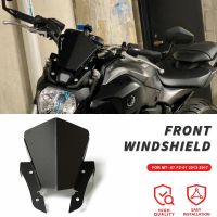 For Yamaha MT07 FZ07 Motorcycl Front Windshield Spoiler WindScreen Screen Air Wind Deflector Accessories MT 07 FZ 2013-2017