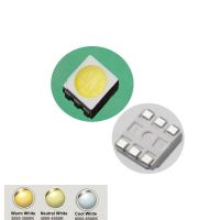 【Booming】 Correct Engineering Service Limited 100PCS Ultra Bright 5050 LED SMD สีขาวชิป Sur Mount 60ma Light-Emitting Diode LED SMT ลูกปัดโคมไฟ DIY Practice