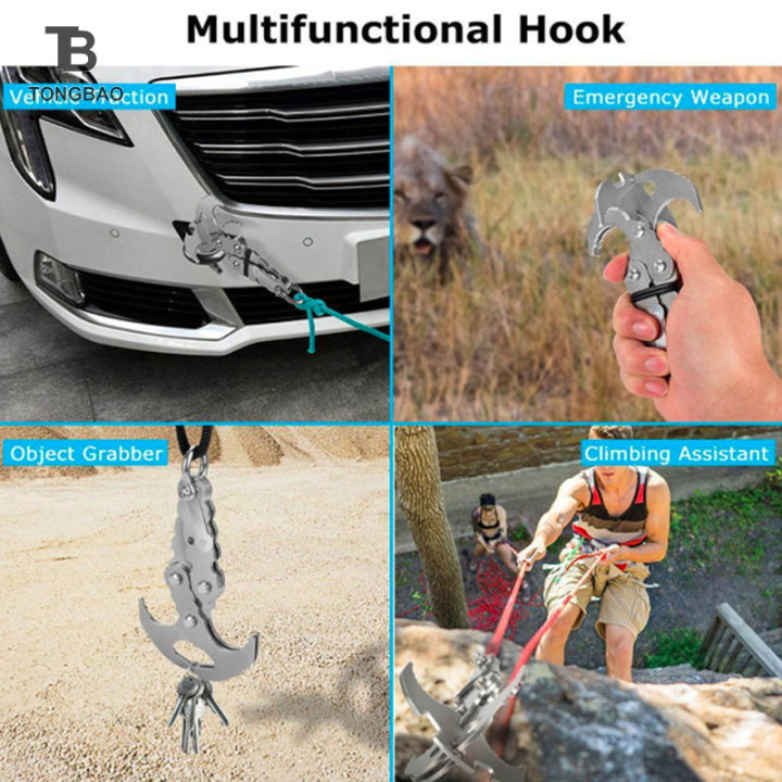 TONGBAO01 Folding gravity grabbing hook outdoor rock climbing rescue