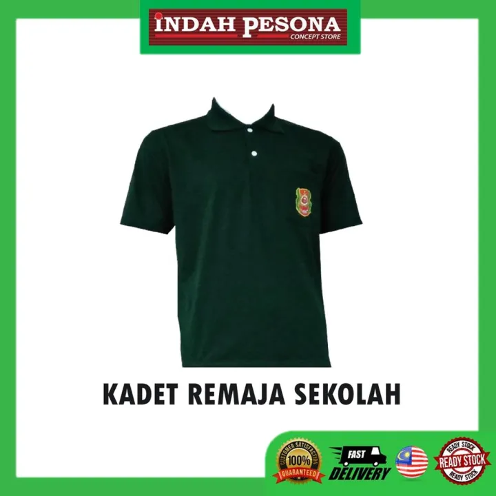 Kadet Remaja Sekolah Short Sleeve Cotton T Shirt Krs Baju Lengan